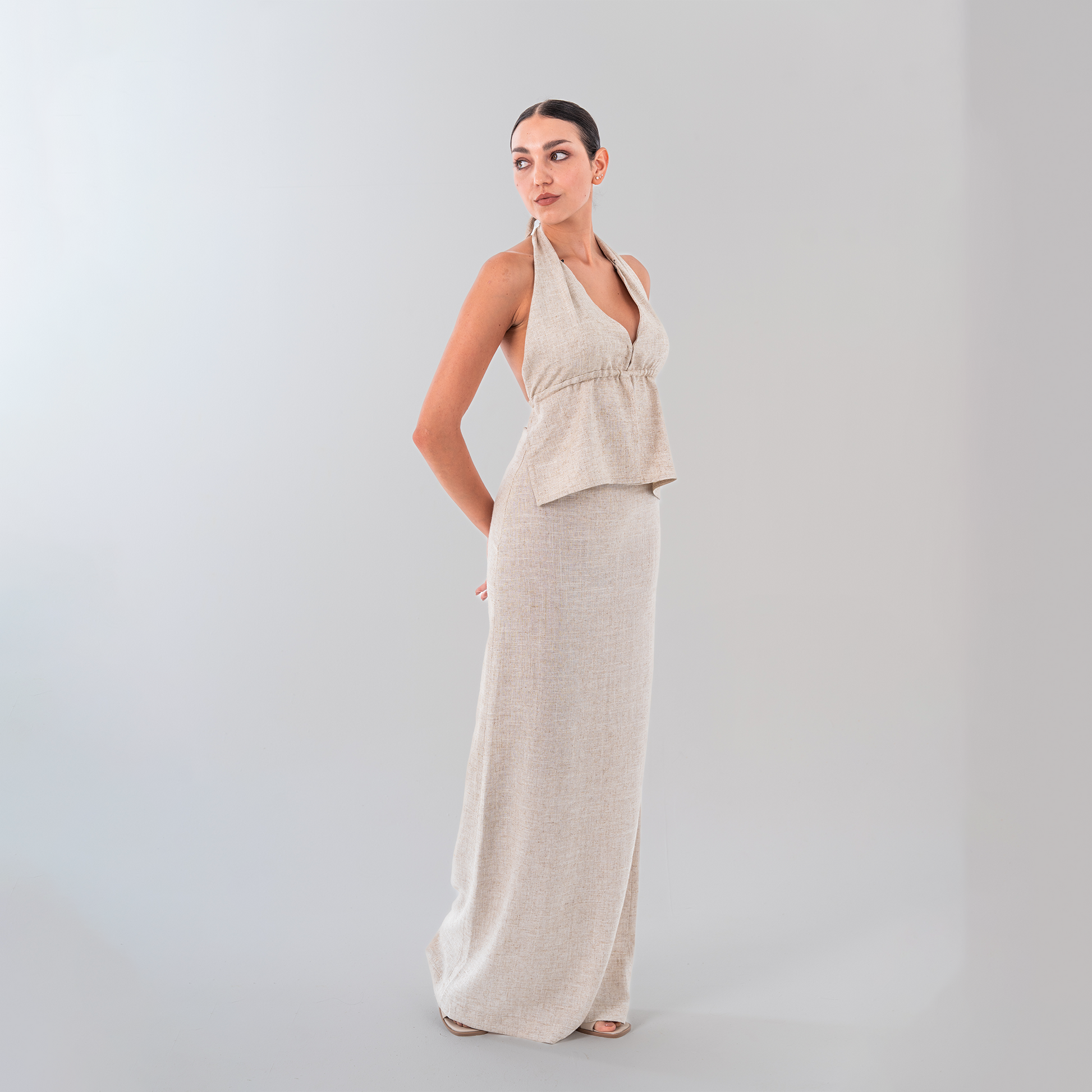 Minimalist Linen Skirt
