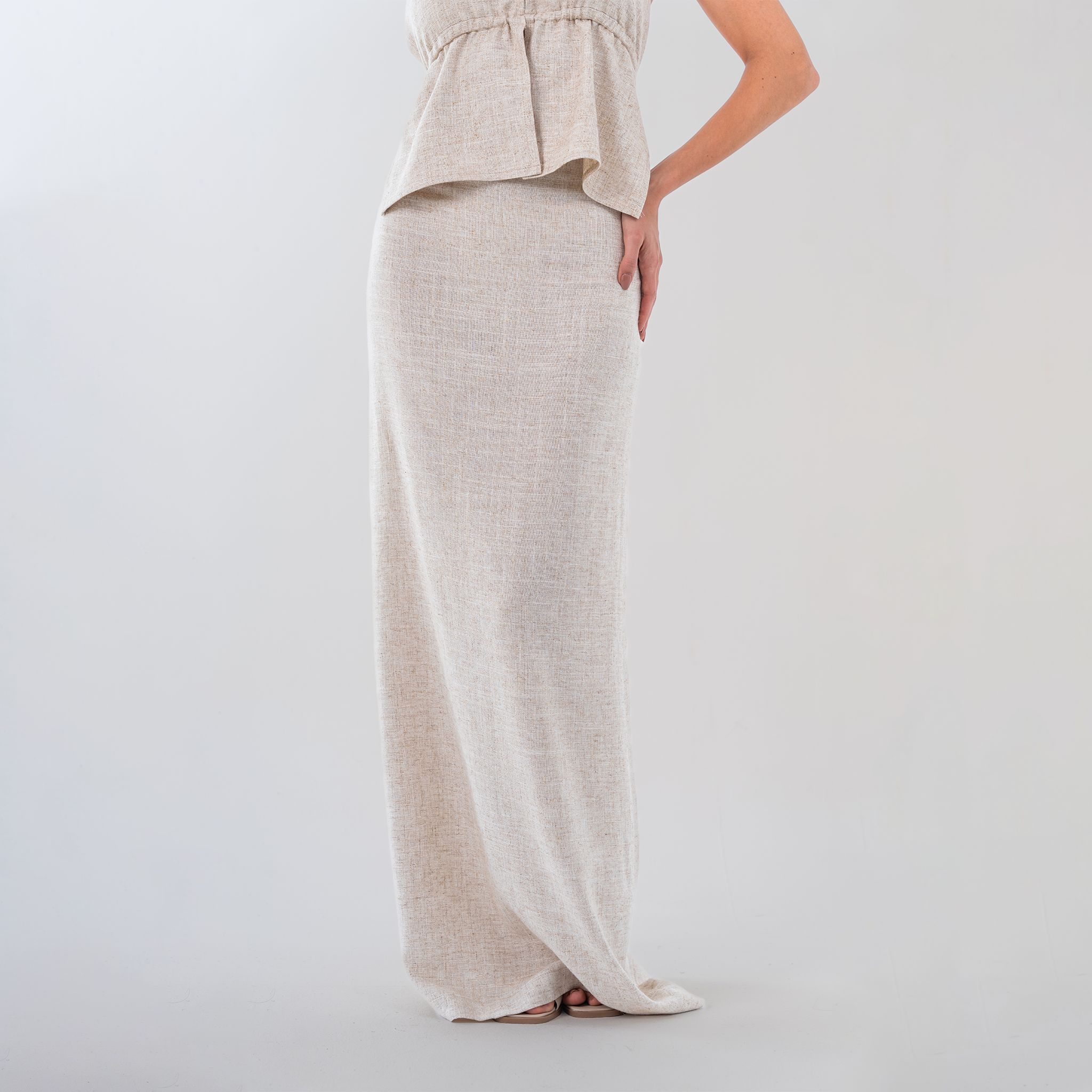 Minimalist Linen Skirt - Baloska