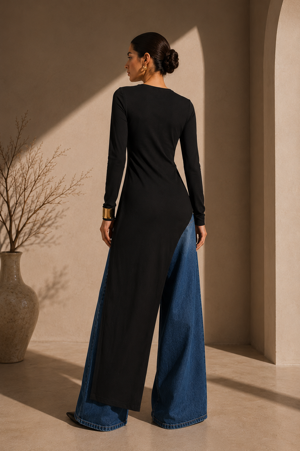 Modest asymmetrical top