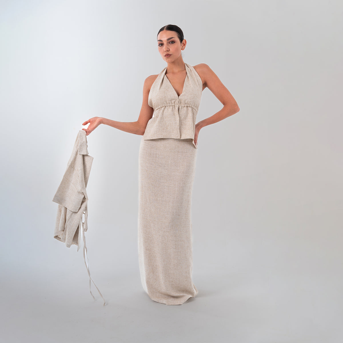 Minimalist Linen Skirt