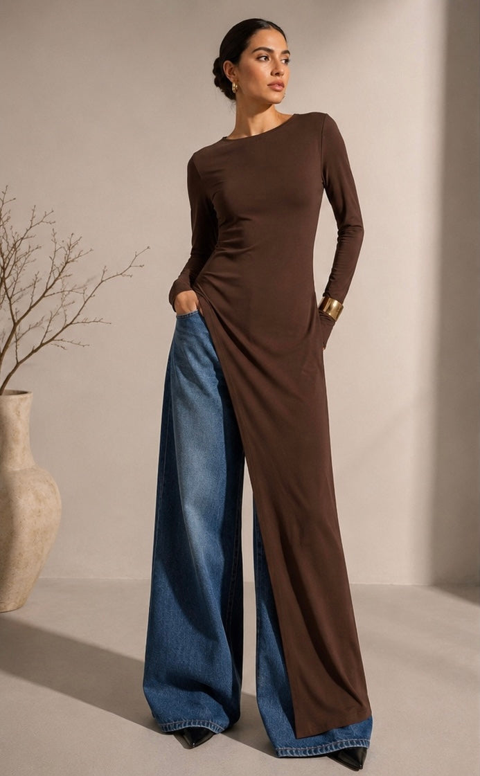 Modest asymmetrical top