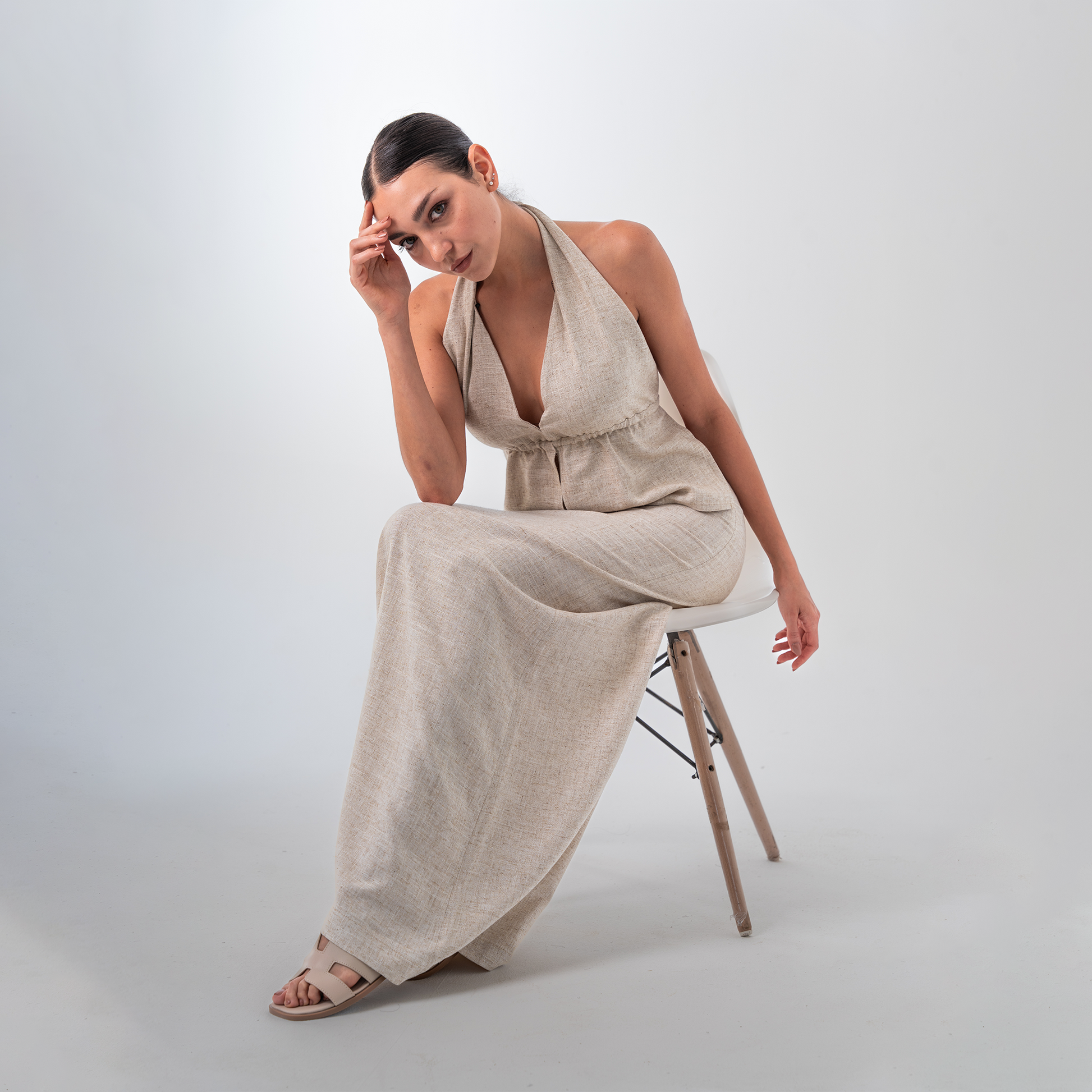 Minimalist Linen Skirt