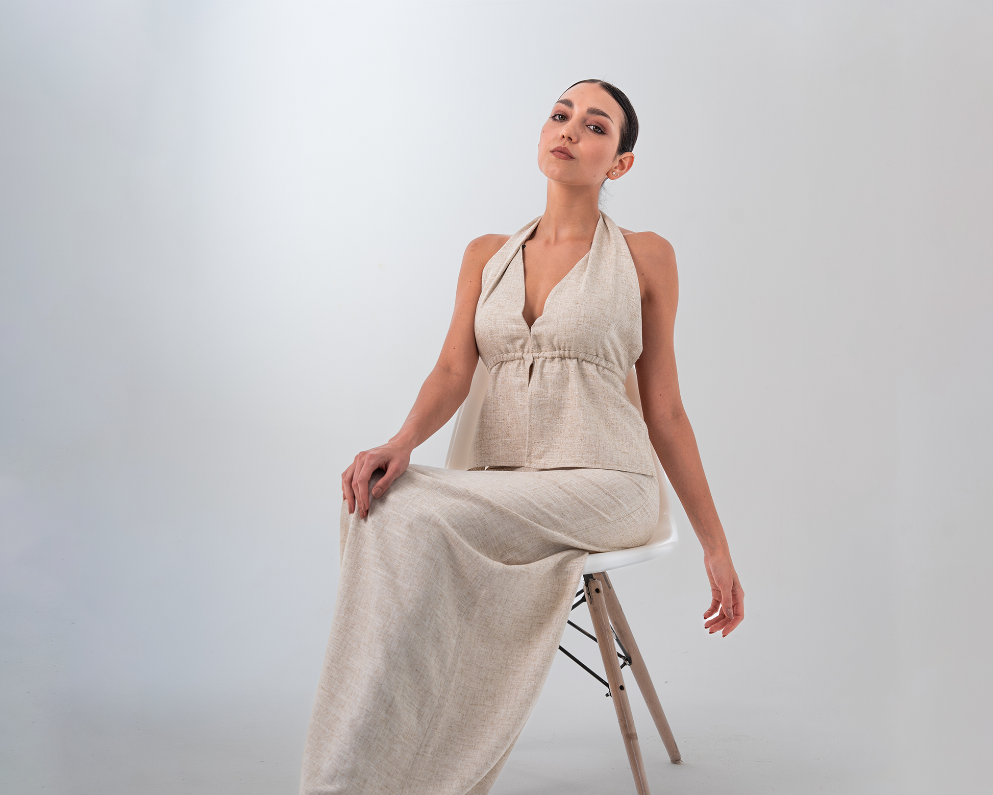 Minimalist Linen Skirt