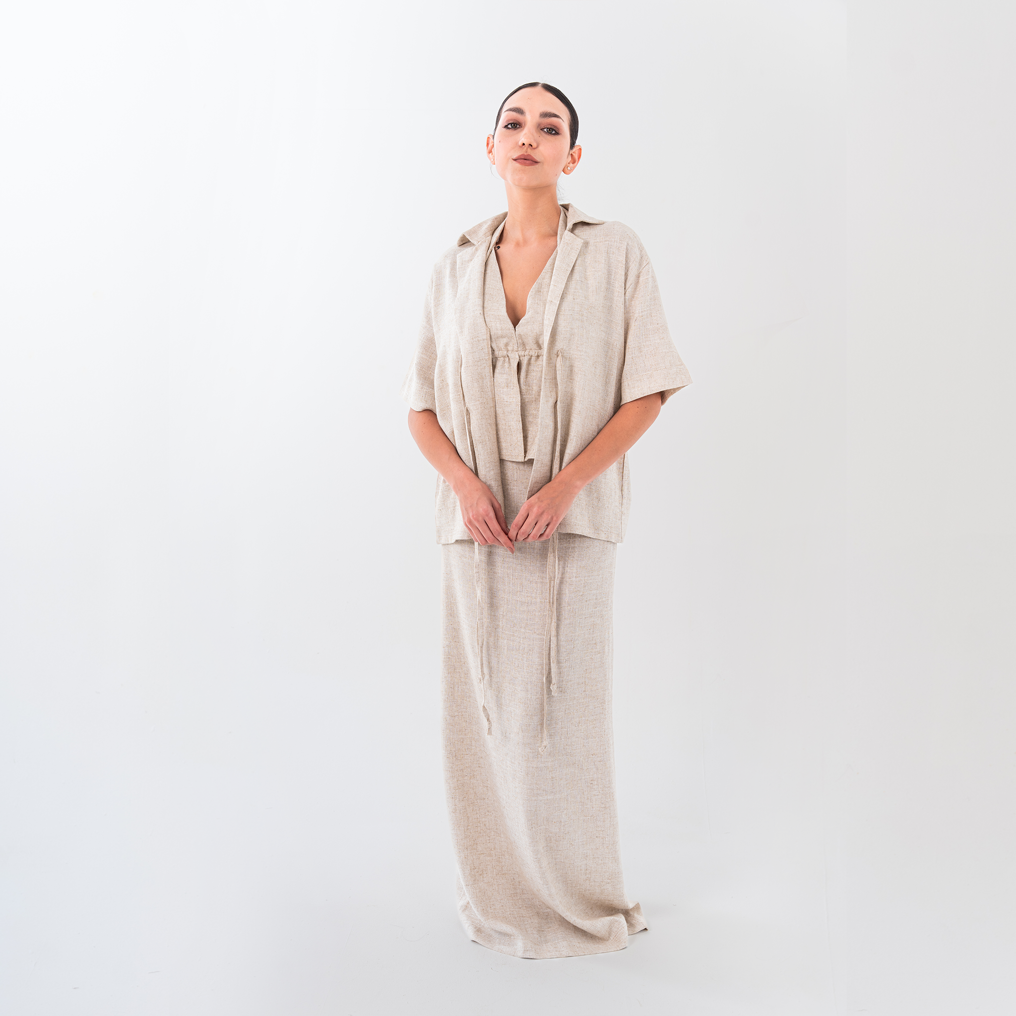 Minimalist Linen Shirt - Baloska