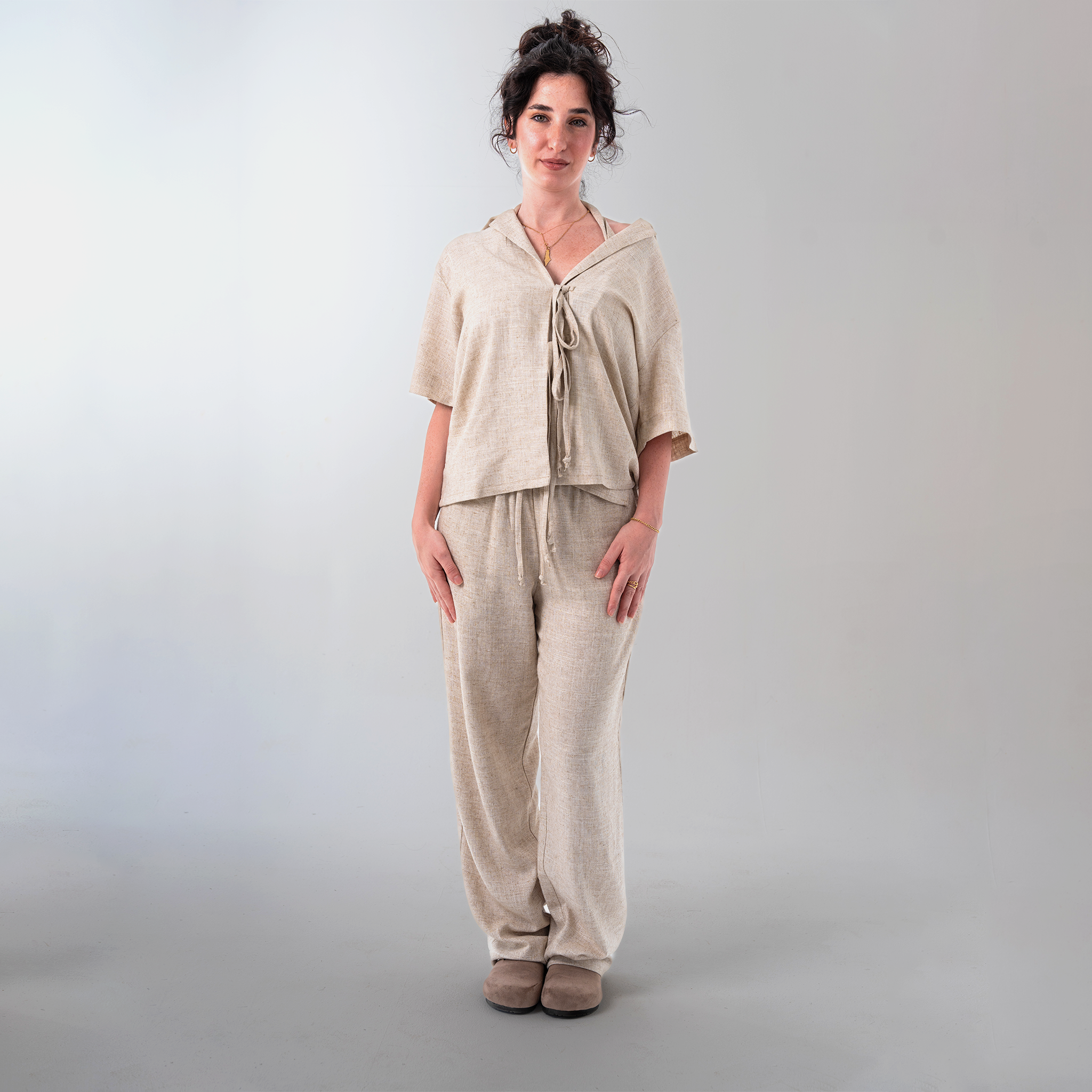 Minimalist Linen Pants - Baloska