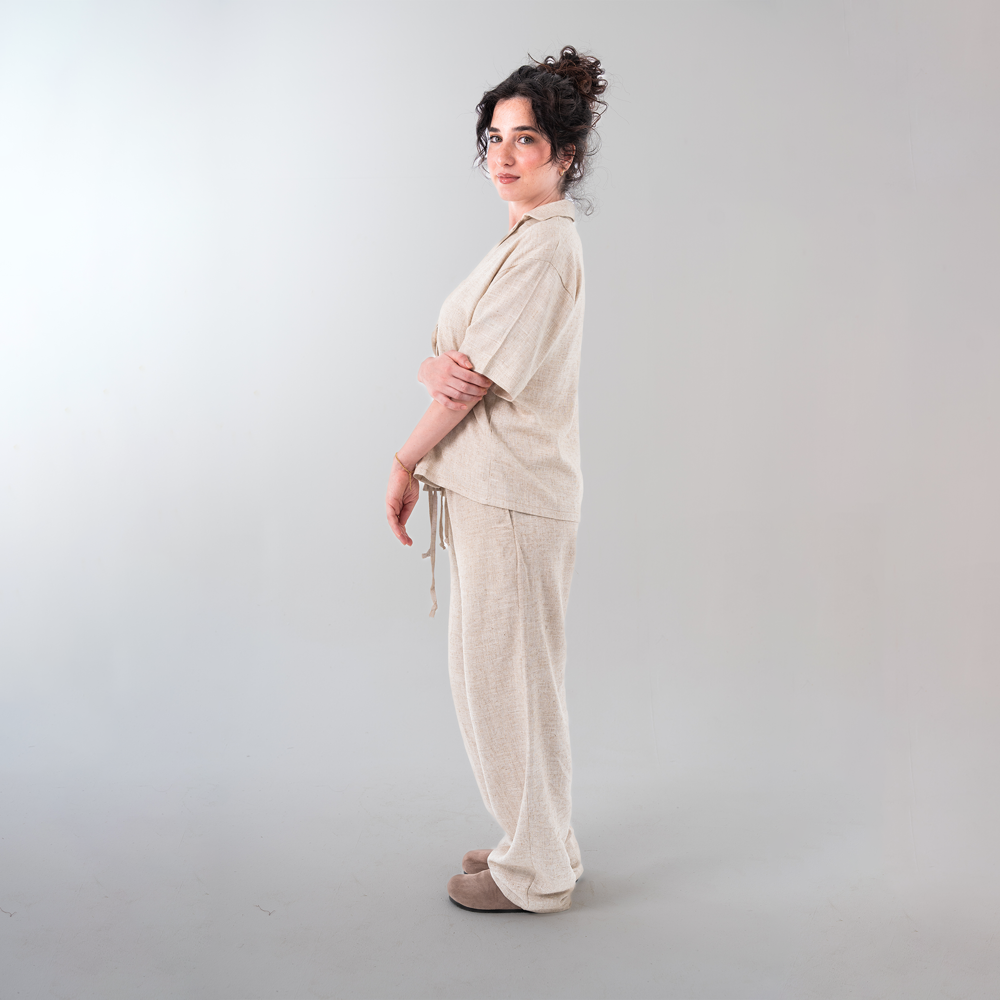 Minimalist Linen Pants - Baloska
