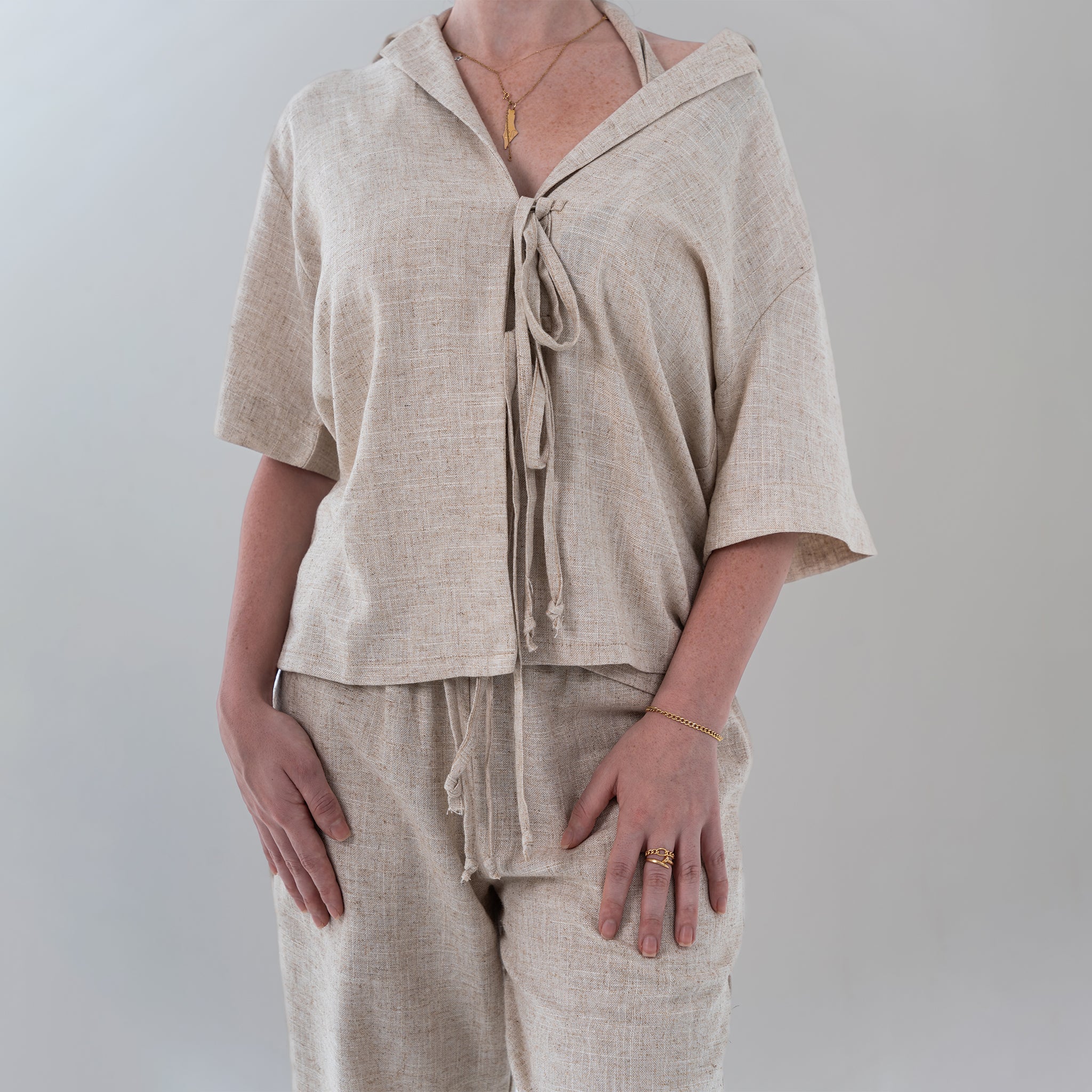 Minimalist Linen Shirt - Baloska