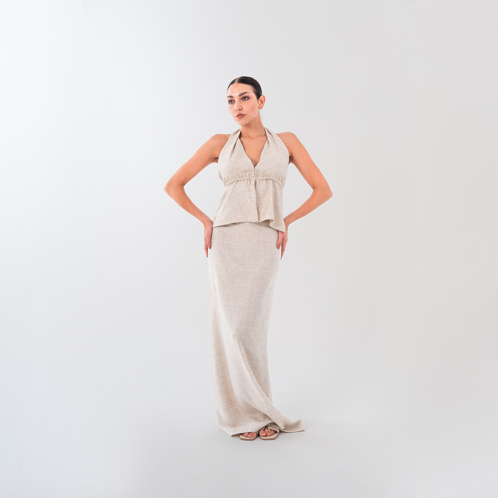 Minimalist Linen Skirt