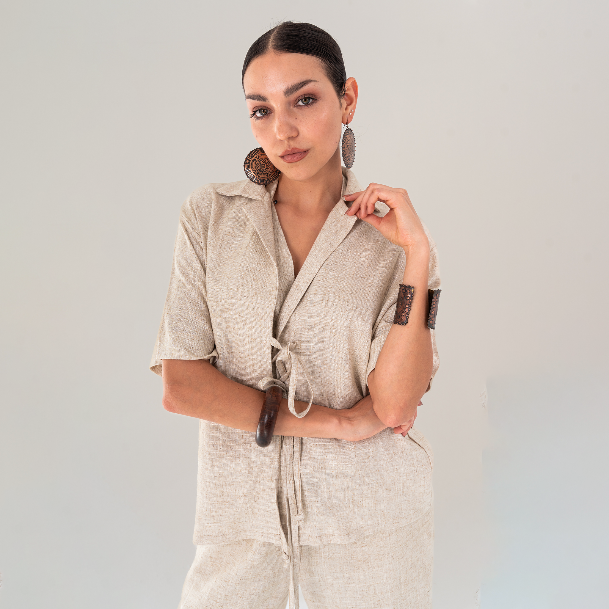 Minimalist Linen Shirt - Baloska