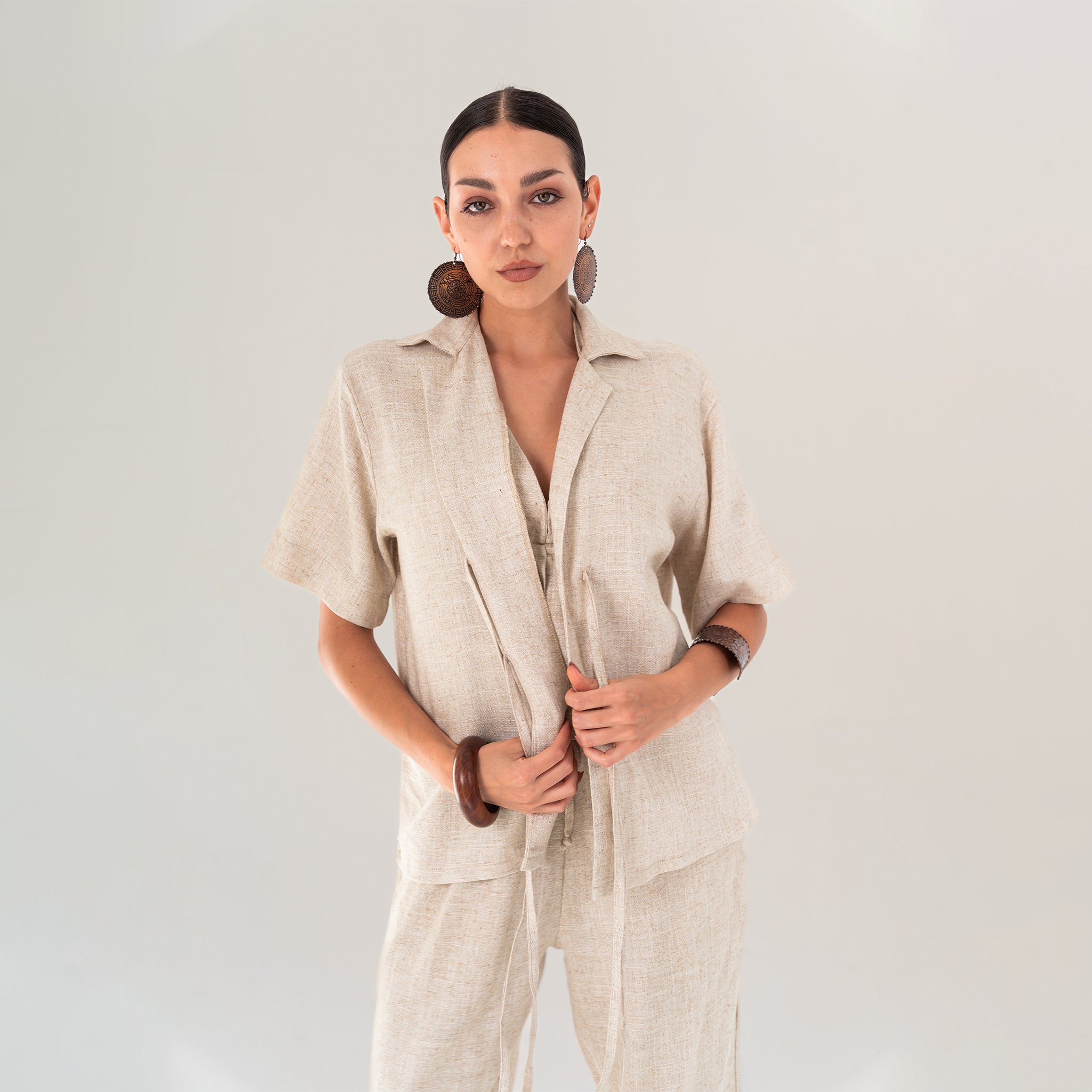 Minimalist Linen Shirt - Baloska