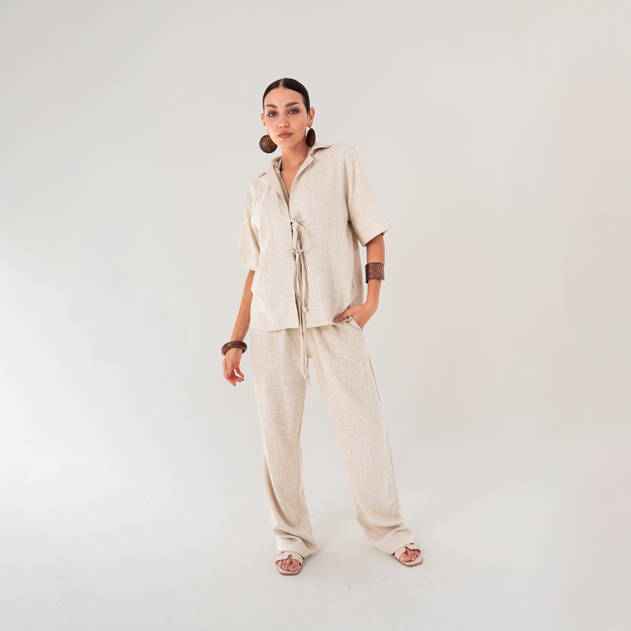 Minimalist Linen Shirt - Baloska