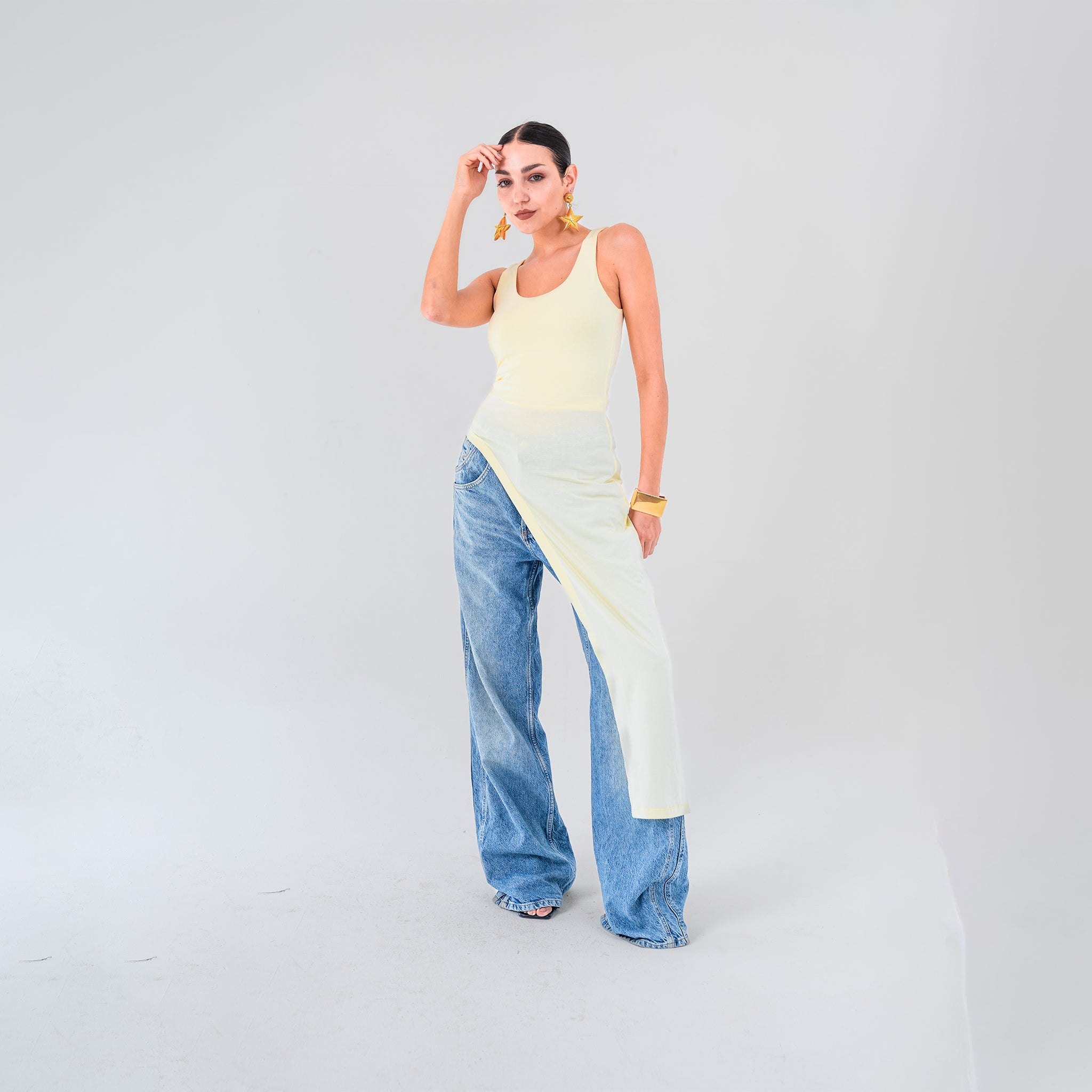 Asymmetrical scoop top - Baloska