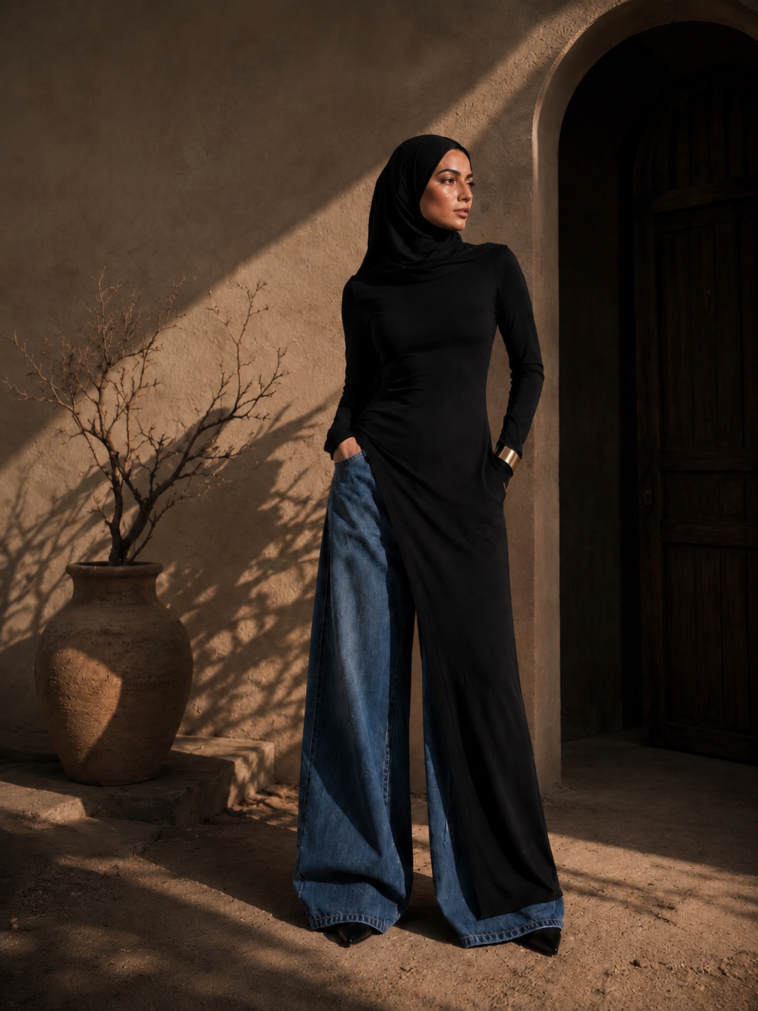 Modest asymmetrical top