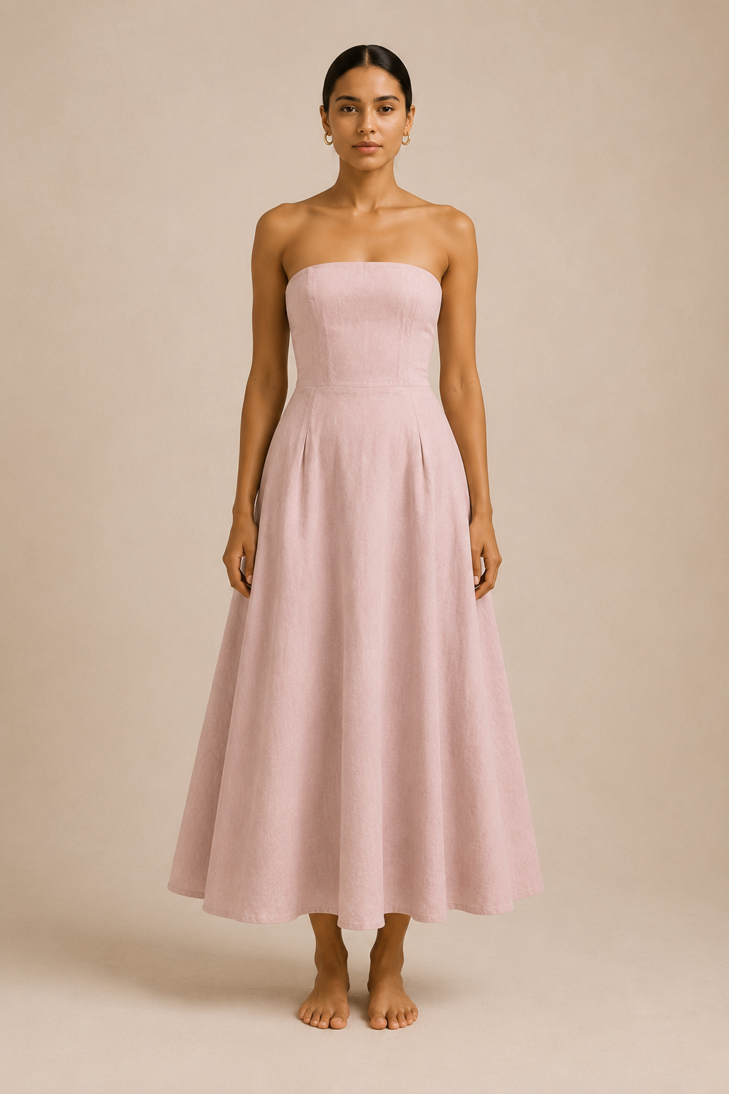 Linen Midi Dress