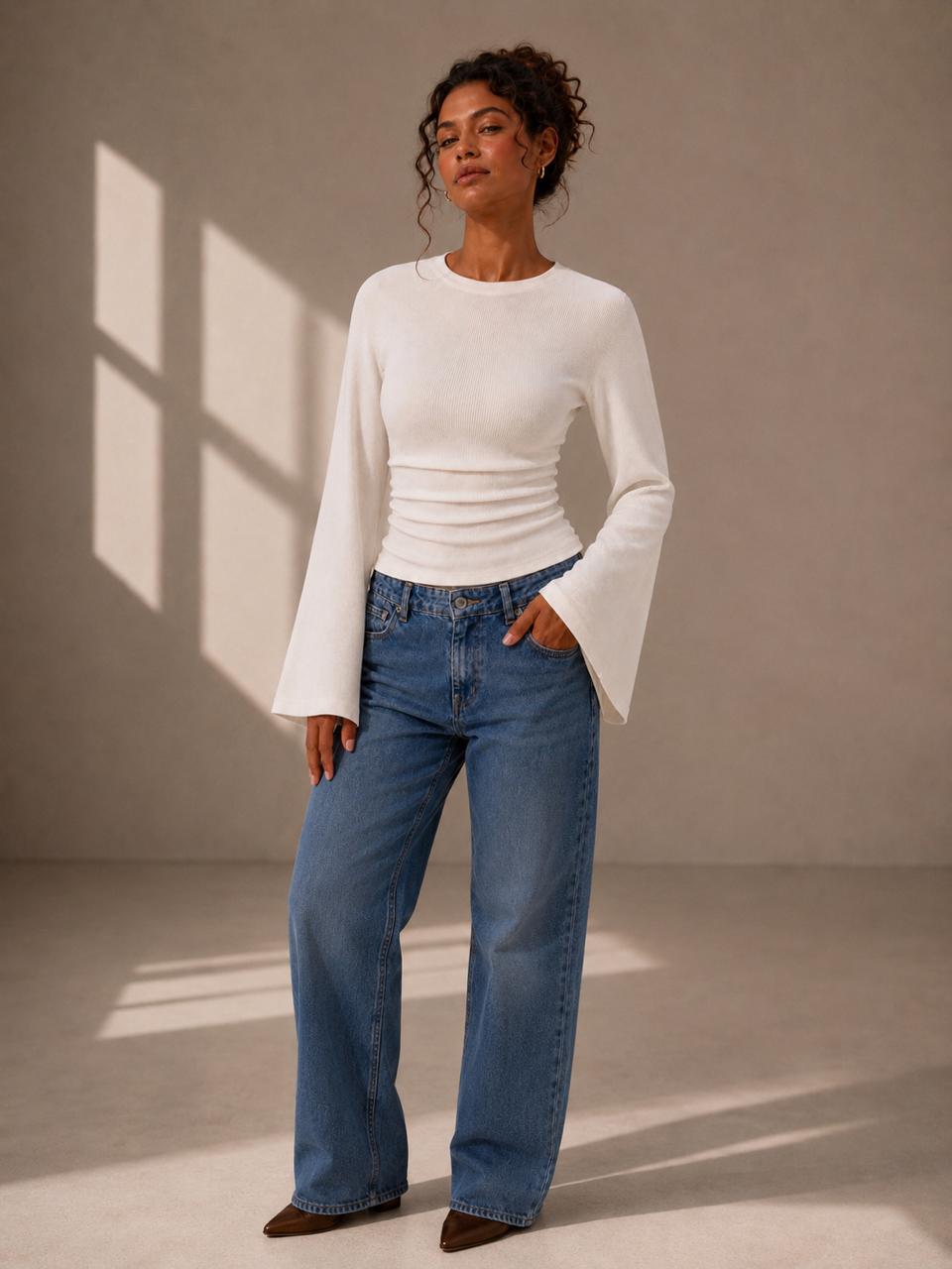 The Flare-Sleeve Blouse
